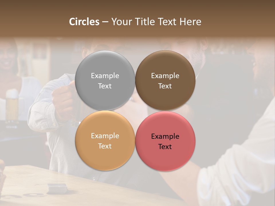 Four Man Joyful PowerPoint Template