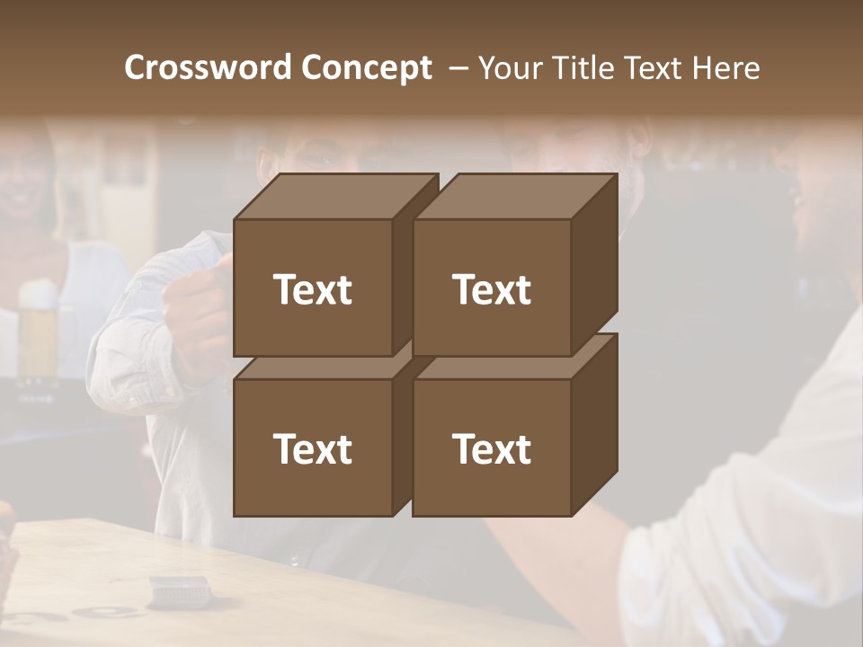 Four Man Joyful PowerPoint Template
