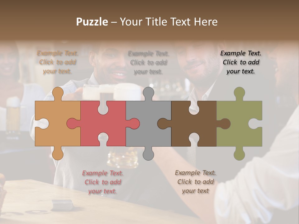 Four Man Joyful PowerPoint Template