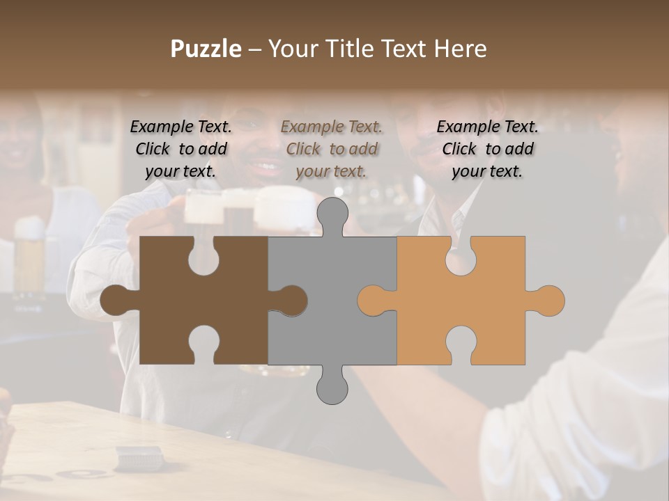 Four Man Joyful PowerPoint Template