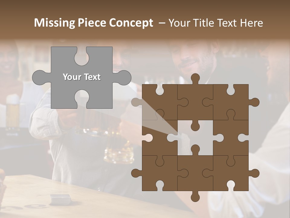 Four Man Joyful PowerPoint Template