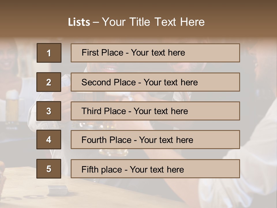 Four Man Joyful PowerPoint Template