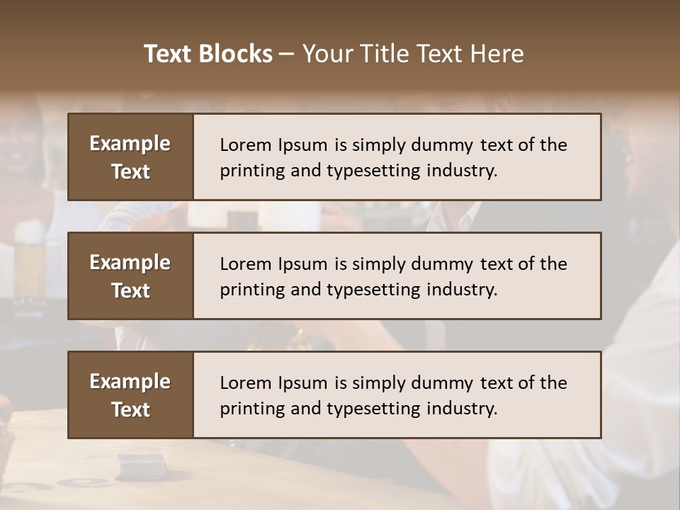 Four Man Joyful PowerPoint Template
