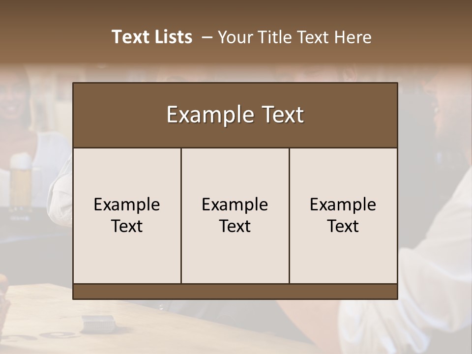 Four Man Joyful PowerPoint Template
