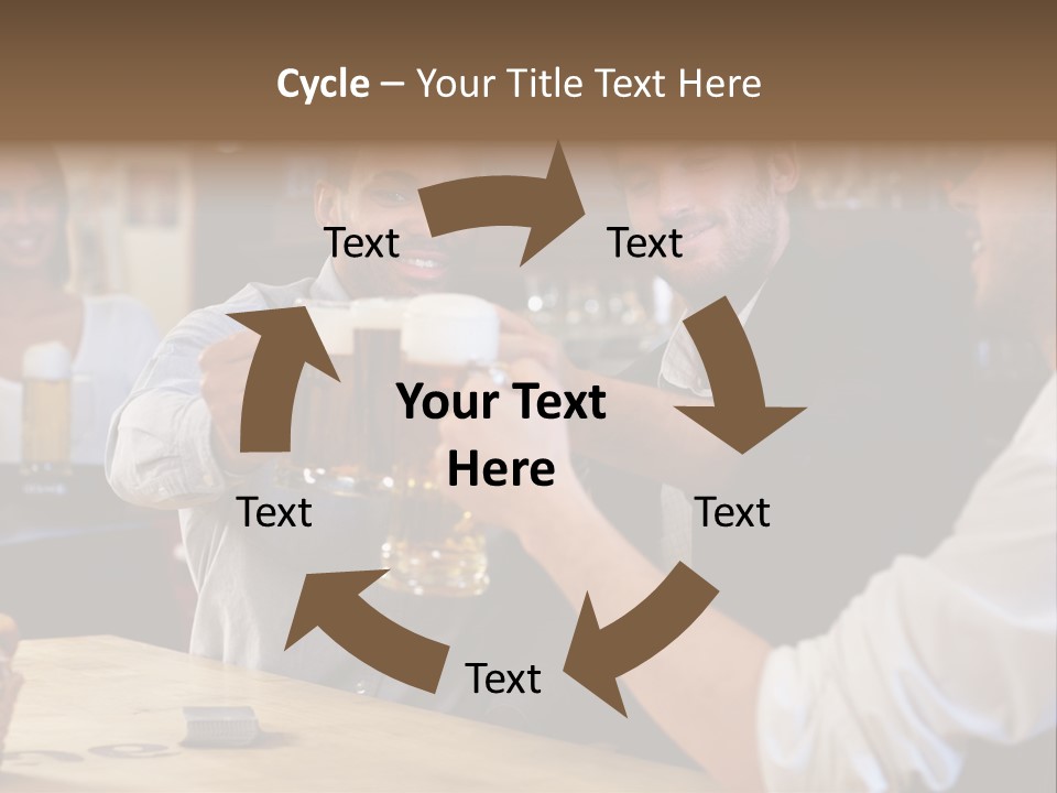 Four Man Joyful PowerPoint Template