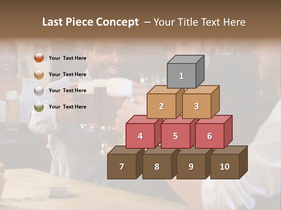 Four Man Joyful PowerPoint Template