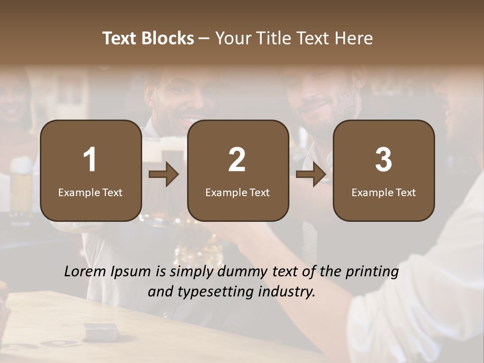 Four Man Joyful PowerPoint Template