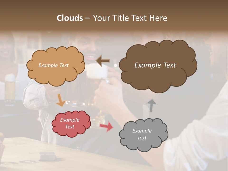 Four Man Joyful PowerPoint Template