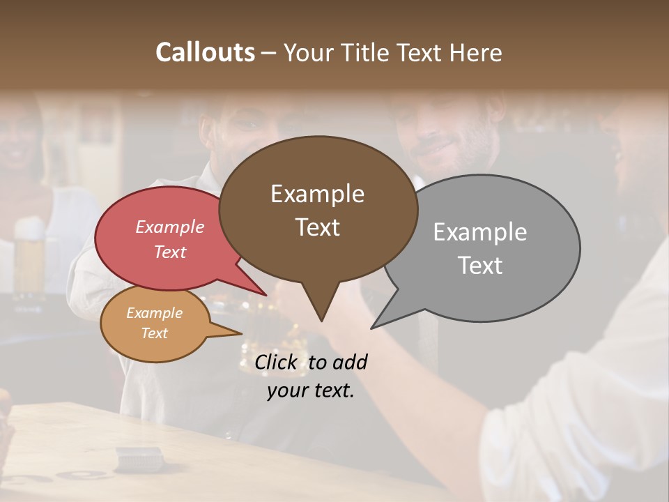 Four Man Joyful PowerPoint Template