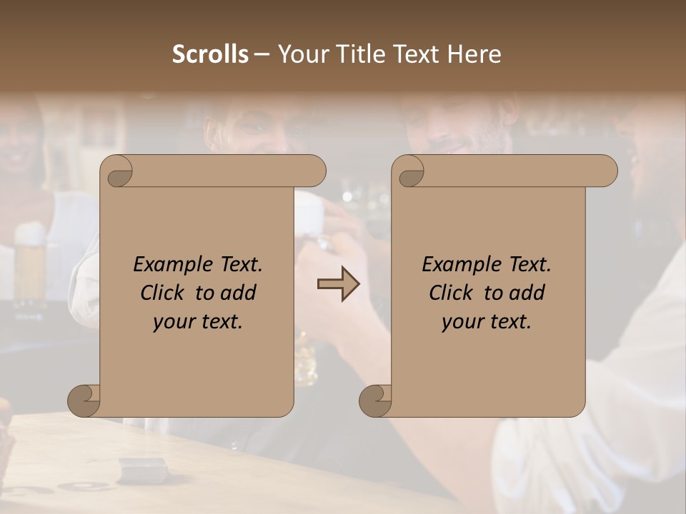 Four Man Joyful PowerPoint Template
