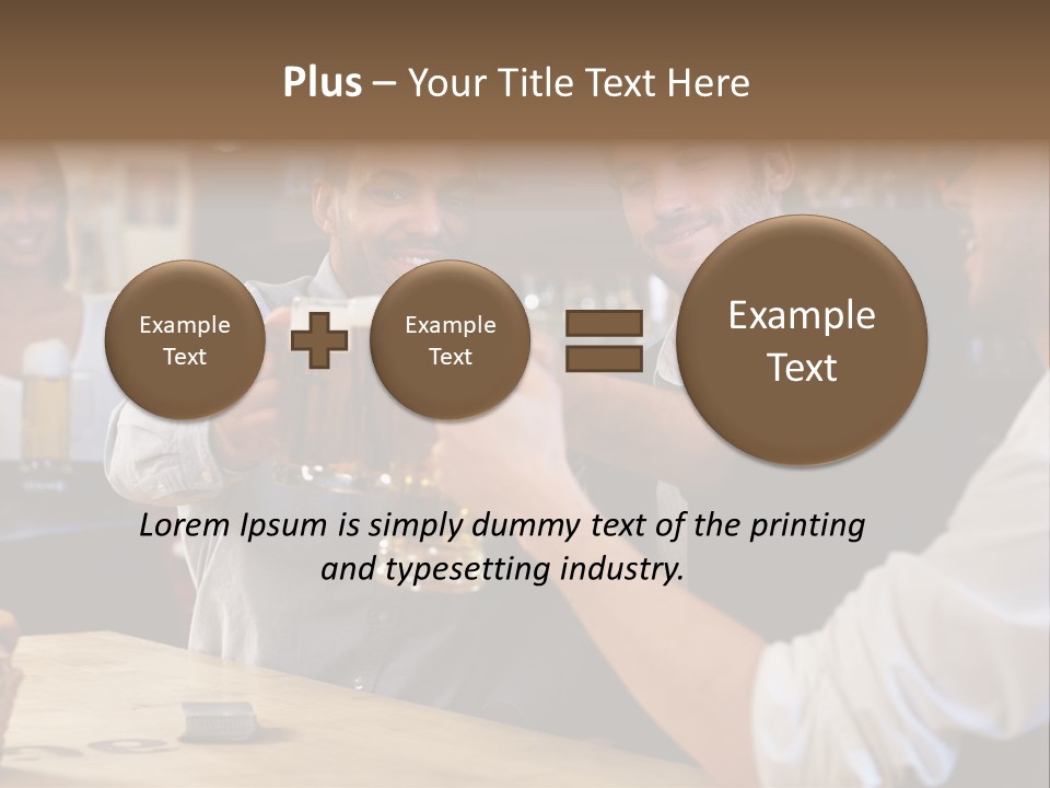 Four Man Joyful PowerPoint Template