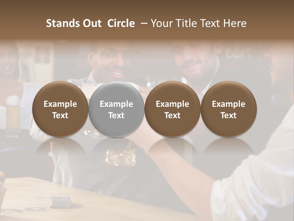 Four Man Joyful PowerPoint Template