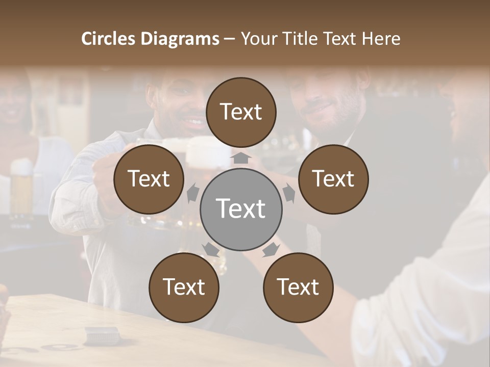 Four Man Joyful PowerPoint Template