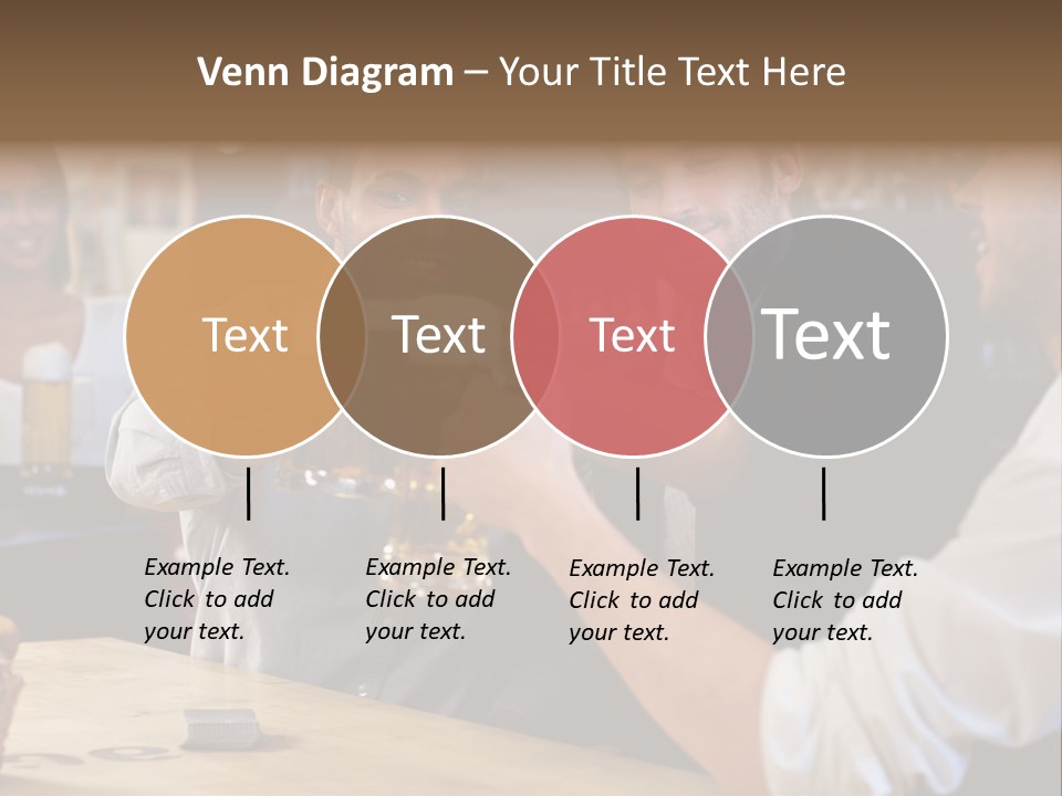 Four Man Joyful PowerPoint Template