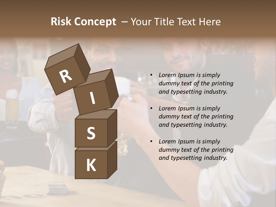 Four Man Joyful PowerPoint Template