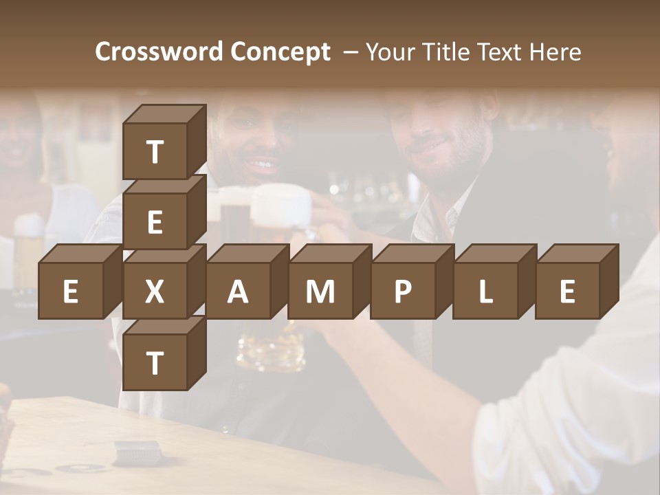 Four Man Joyful PowerPoint Template