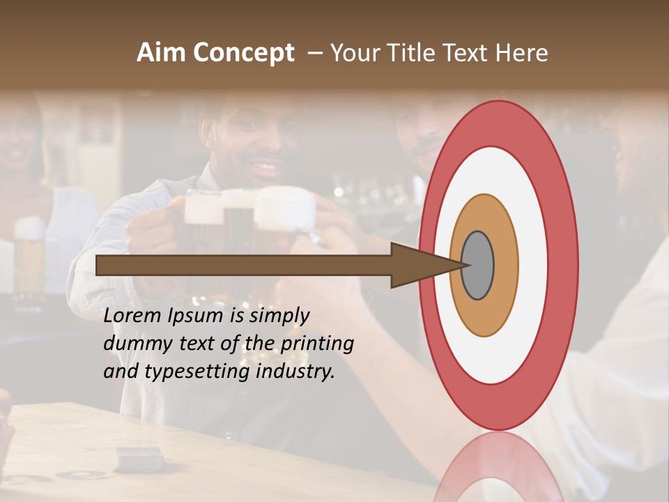 Four Man Joyful PowerPoint Template