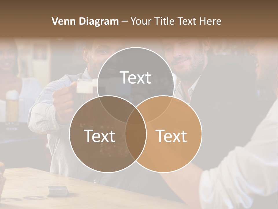 Four Man Joyful PowerPoint Template