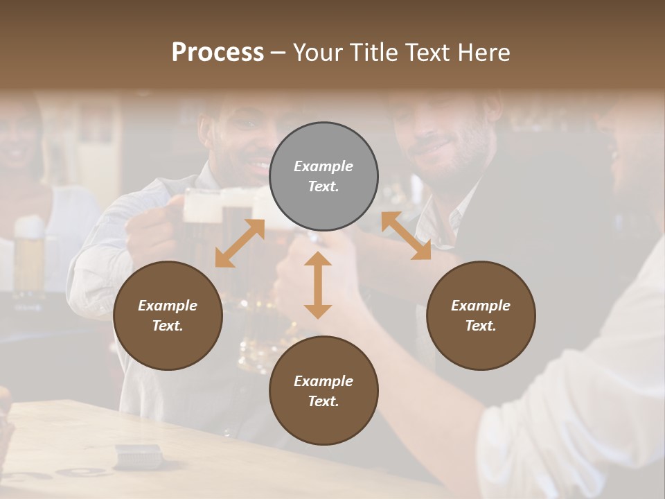Four Man Joyful PowerPoint Template