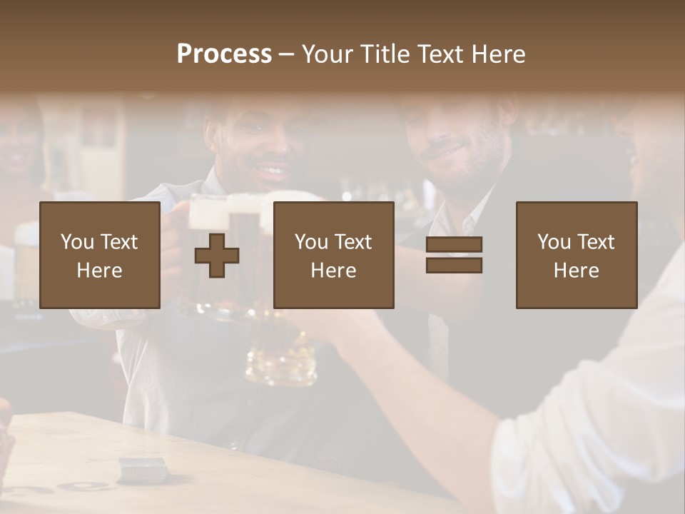 Four Man Joyful PowerPoint Template
