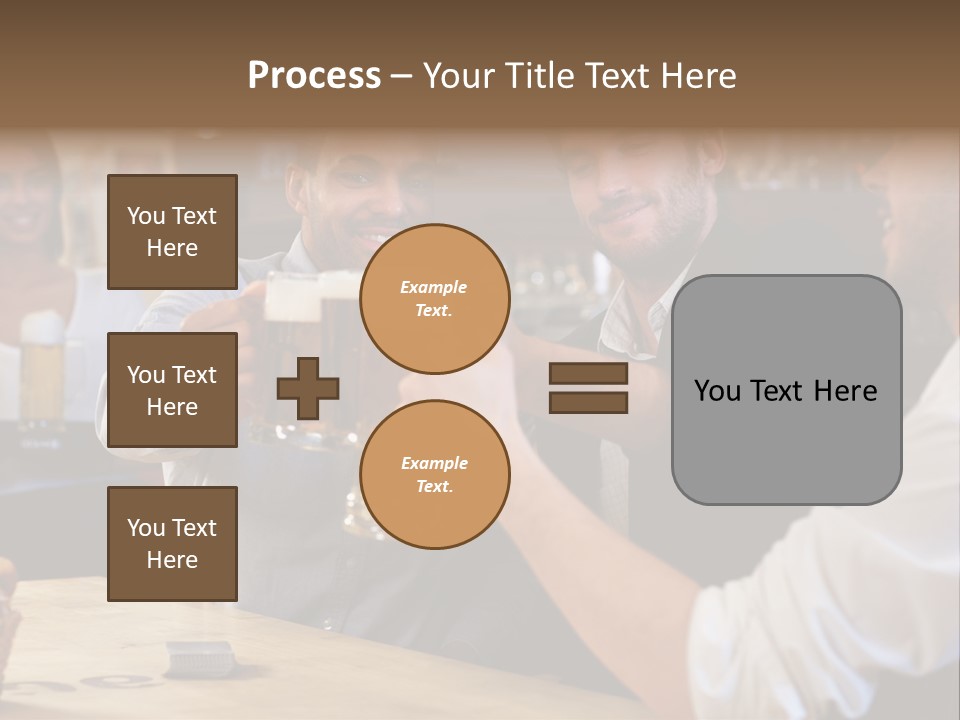 Four Man Joyful PowerPoint Template