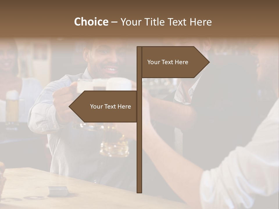 Four Man Joyful PowerPoint Template