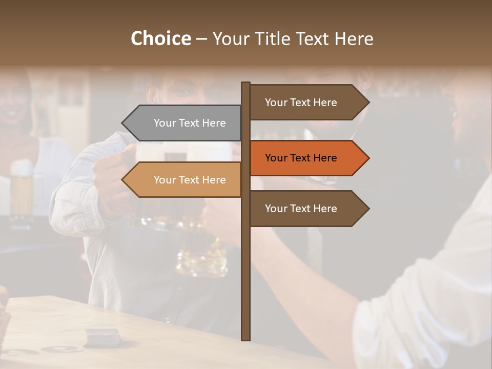 Four Man Joyful PowerPoint Template