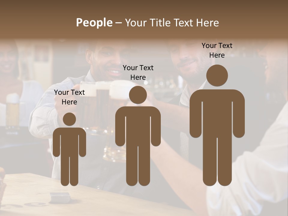 Four Man Joyful PowerPoint Template