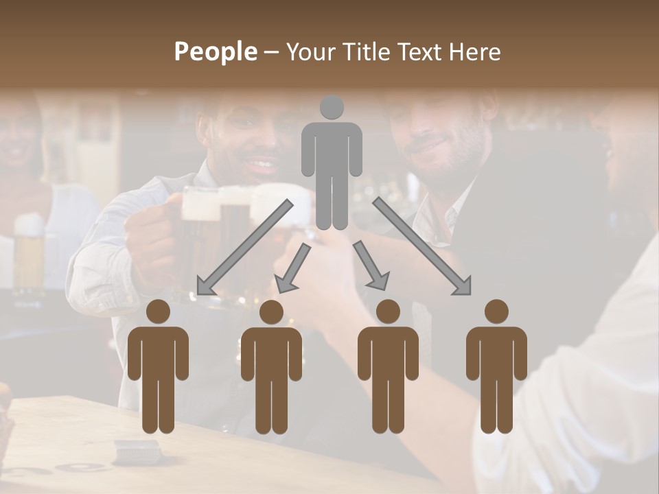 Four Man Joyful PowerPoint Template