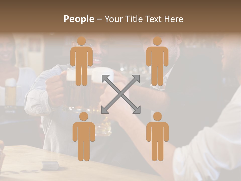 Four Man Joyful PowerPoint Template