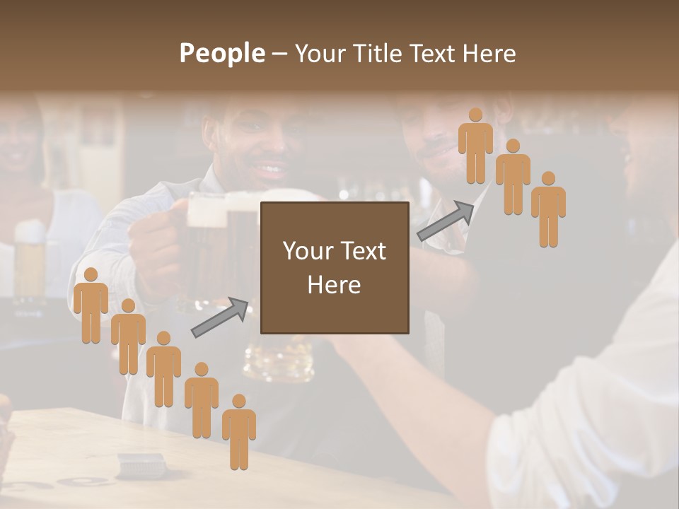 Four Man Joyful PowerPoint Template