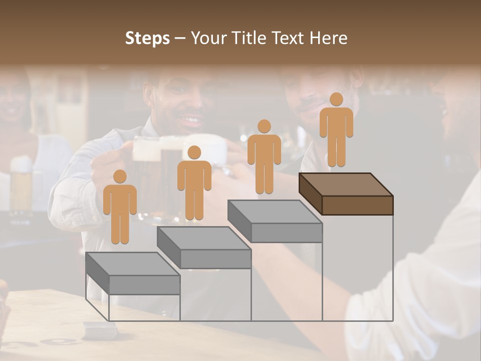 Four Man Joyful PowerPoint Template