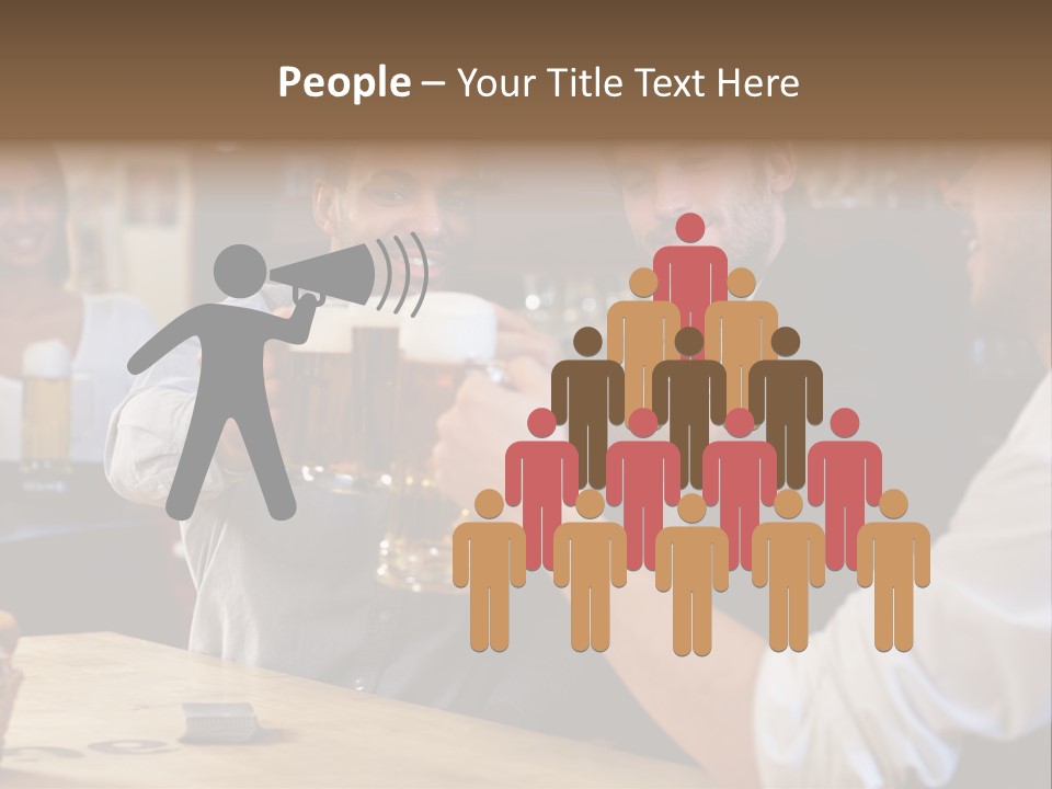 Four Man Joyful PowerPoint Template