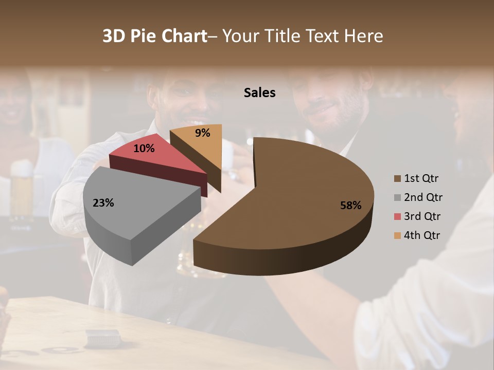 Four Man Joyful PowerPoint Template