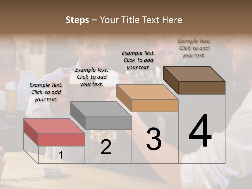 Four Man Joyful PowerPoint Template