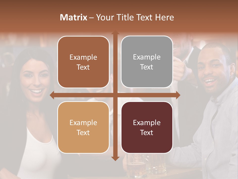 Drinks Camera Friends PowerPoint Template