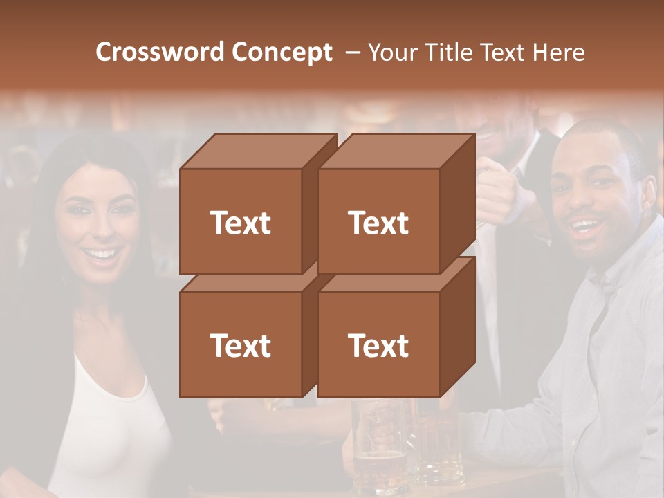 Drinks Camera Friends PowerPoint Template