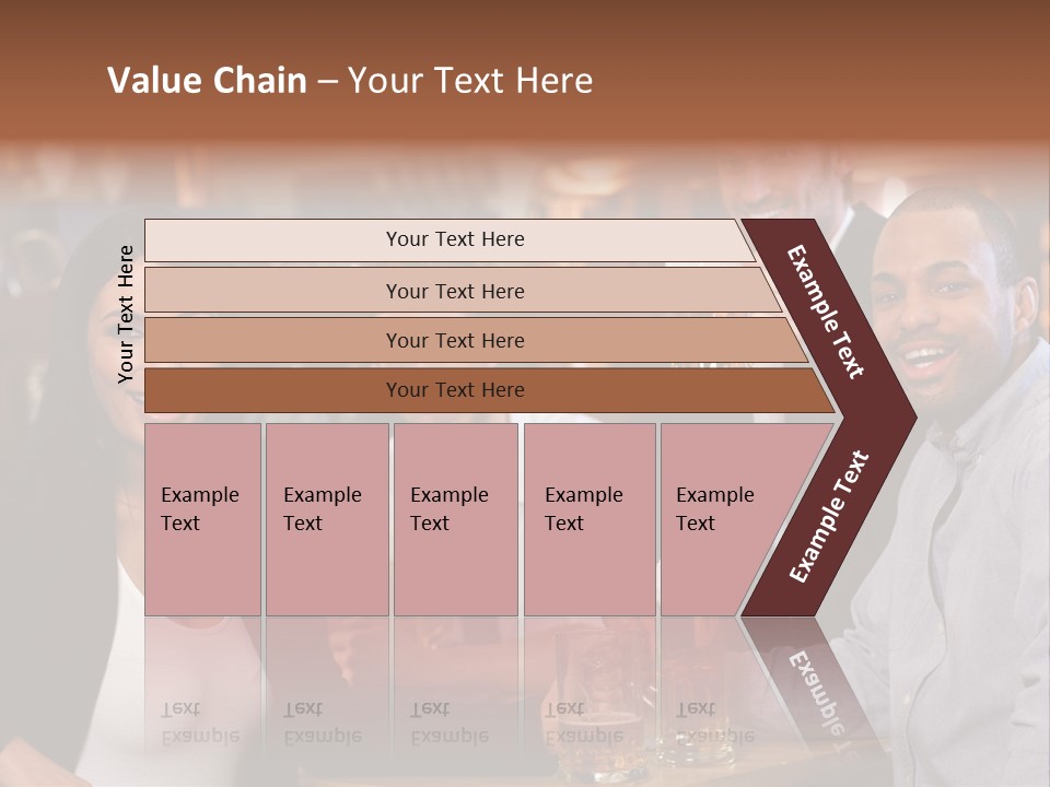 Drinks Camera Friends PowerPoint Template