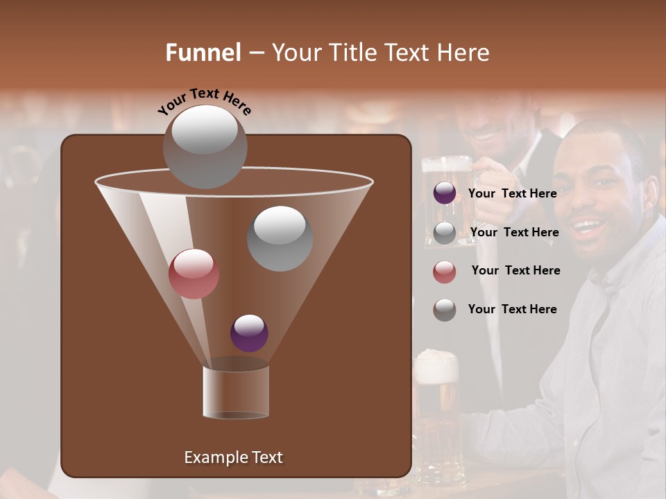 Drinks Camera Friends PowerPoint Template