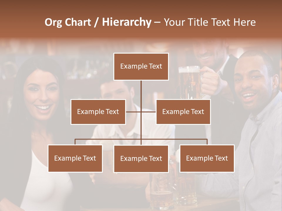 Drinks Camera Friends PowerPoint Template