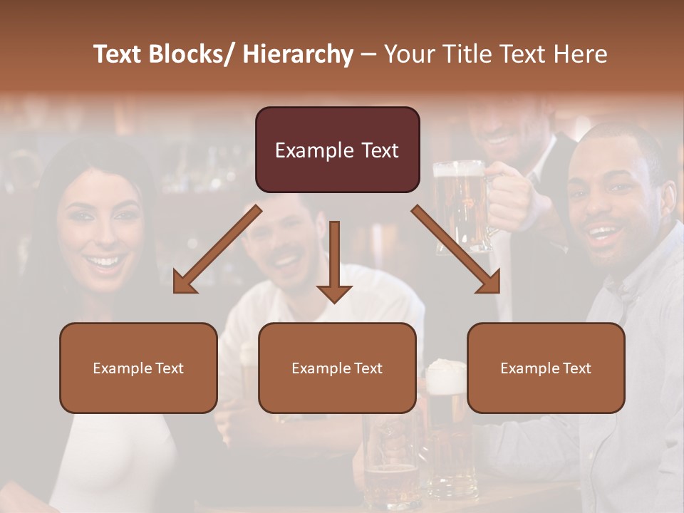 Drinks Camera Friends PowerPoint Template
