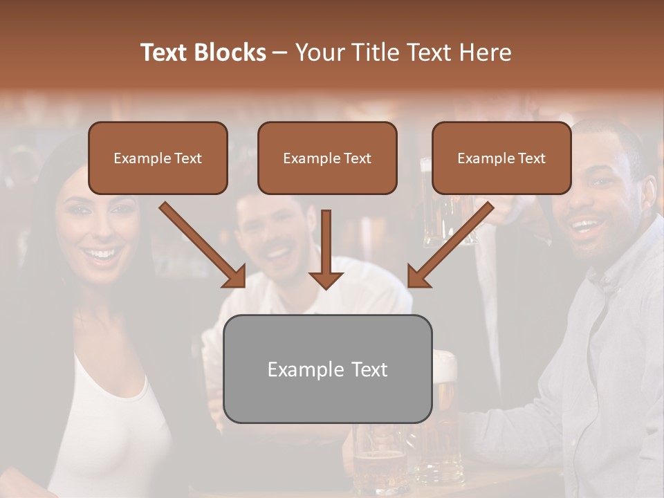 Drinks Camera Friends PowerPoint Template