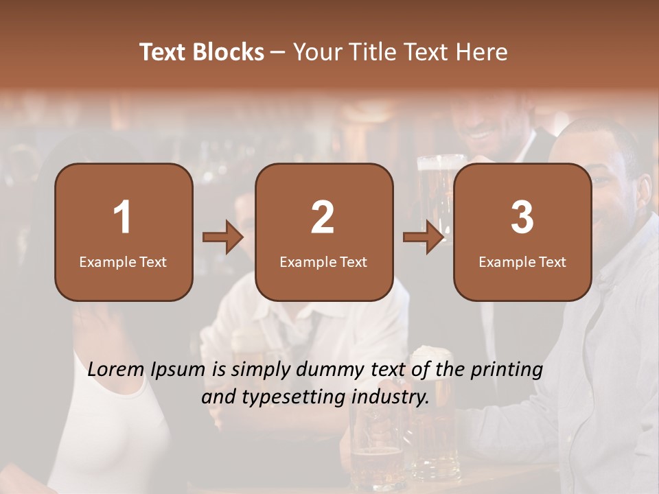 Drinks Camera Friends PowerPoint Template