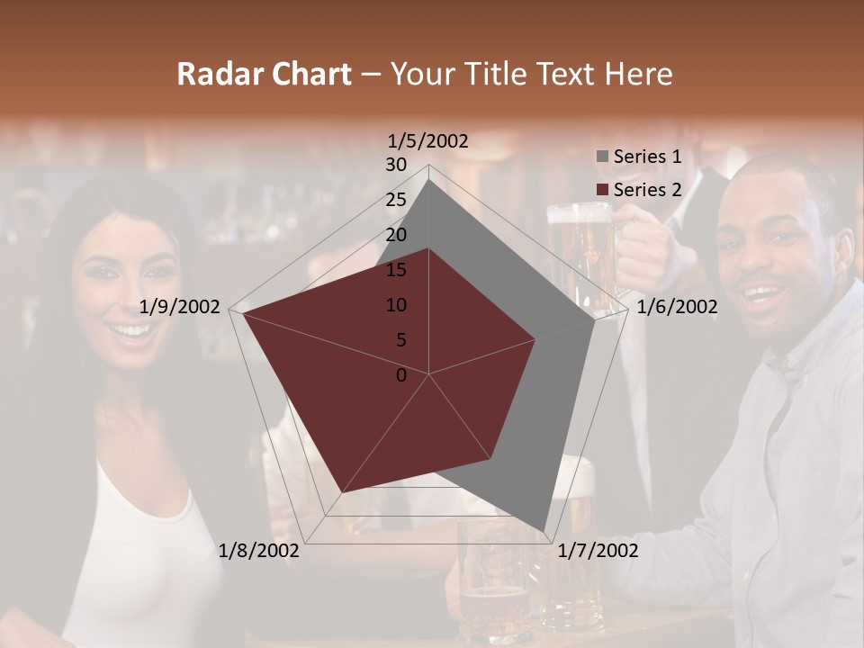 Drinks Camera Friends PowerPoint Template