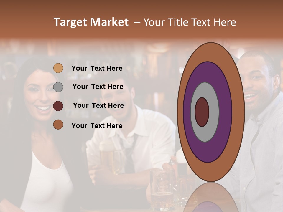 Drinks Camera Friends PowerPoint Template