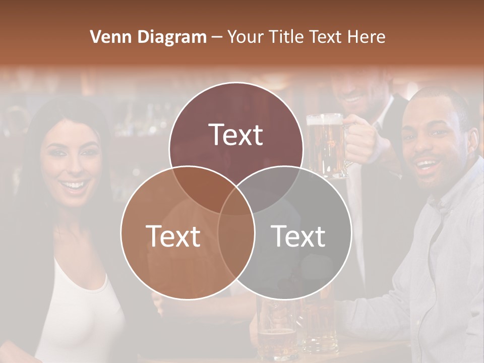 Drinks Camera Friends PowerPoint Template
