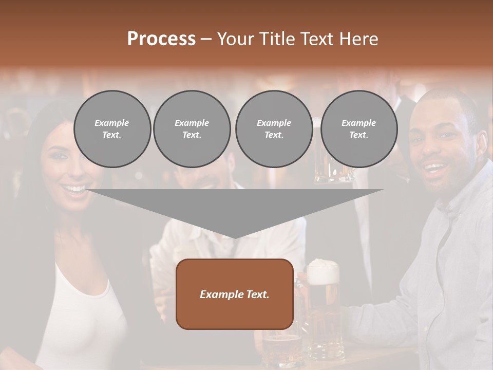 Drinks Camera Friends PowerPoint Template