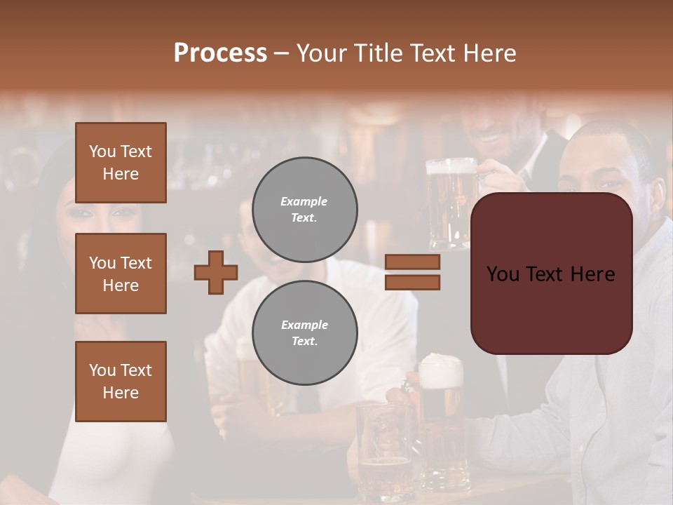 Drinks Camera Friends PowerPoint Template