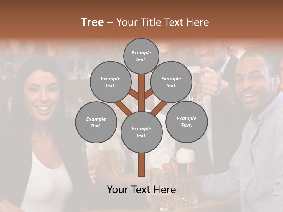 Drinks Camera Friends PowerPoint Template