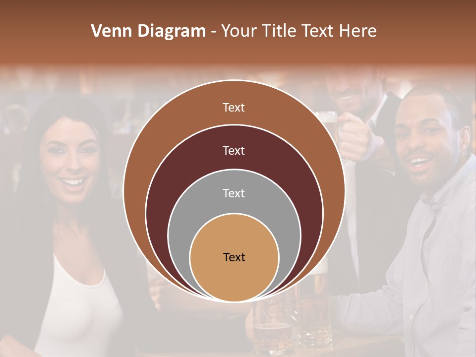 Drinks Camera Friends PowerPoint Template